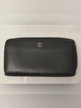 Chanel Black Leather Wallet